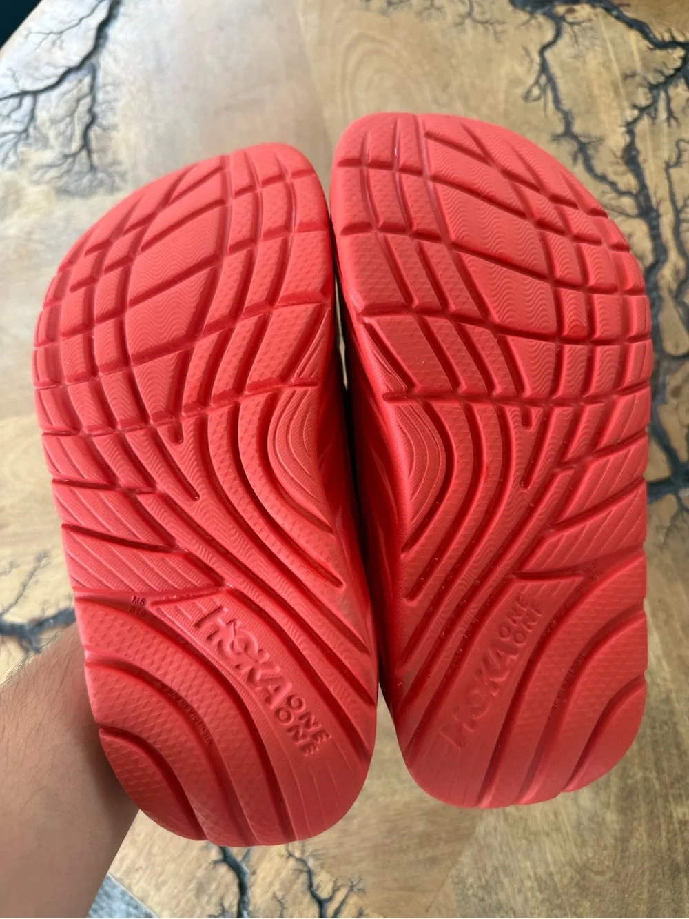 Hoka One One Ora Recovery Slide 2 Mens Size 8 Or Womens Size 10 Red Sandals